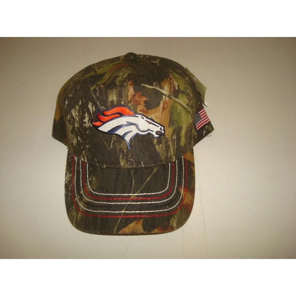 DENVER BRONCOS REALTREE CAMO  HAT CAP VINTAGE‎ DEADSTOCK C1